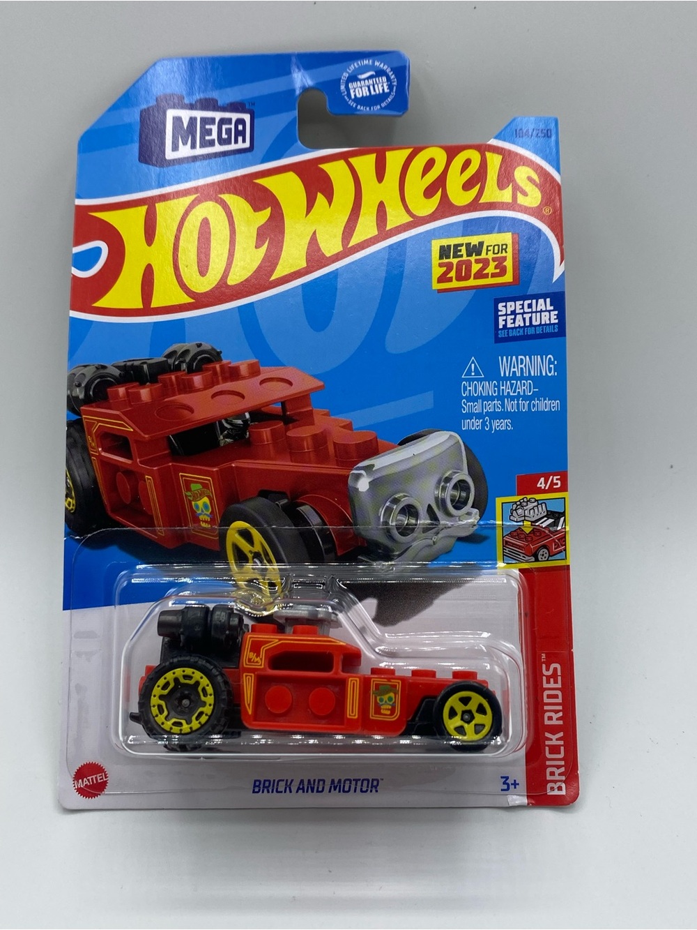 Hot Wheels 2023 104/250  Mega Brick Rides 4/5 Brick and Motor